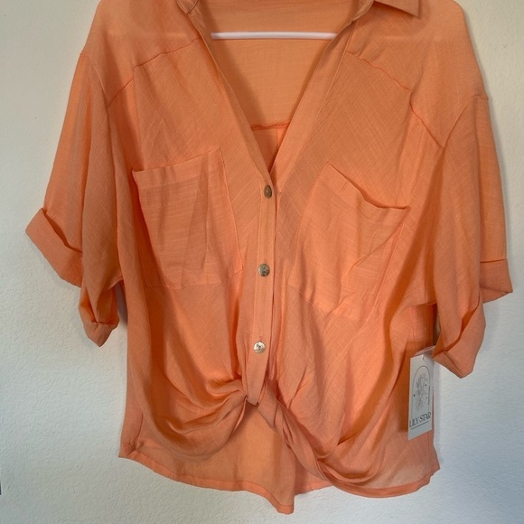NWT Lily Star Large Sherbet Button Down Front Twist - Picture 5 of 8